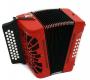 Hohner Compadre A/D/G 2 voice Melodeon RED